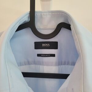 Boss Blue Regular Fit Shirt 15 1/2